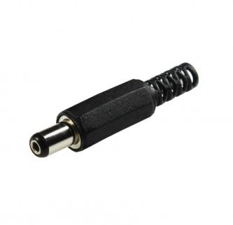 DC power connector; female; 5.5 / 2.1mm; 5.5mm; 2.1mm; on the cable